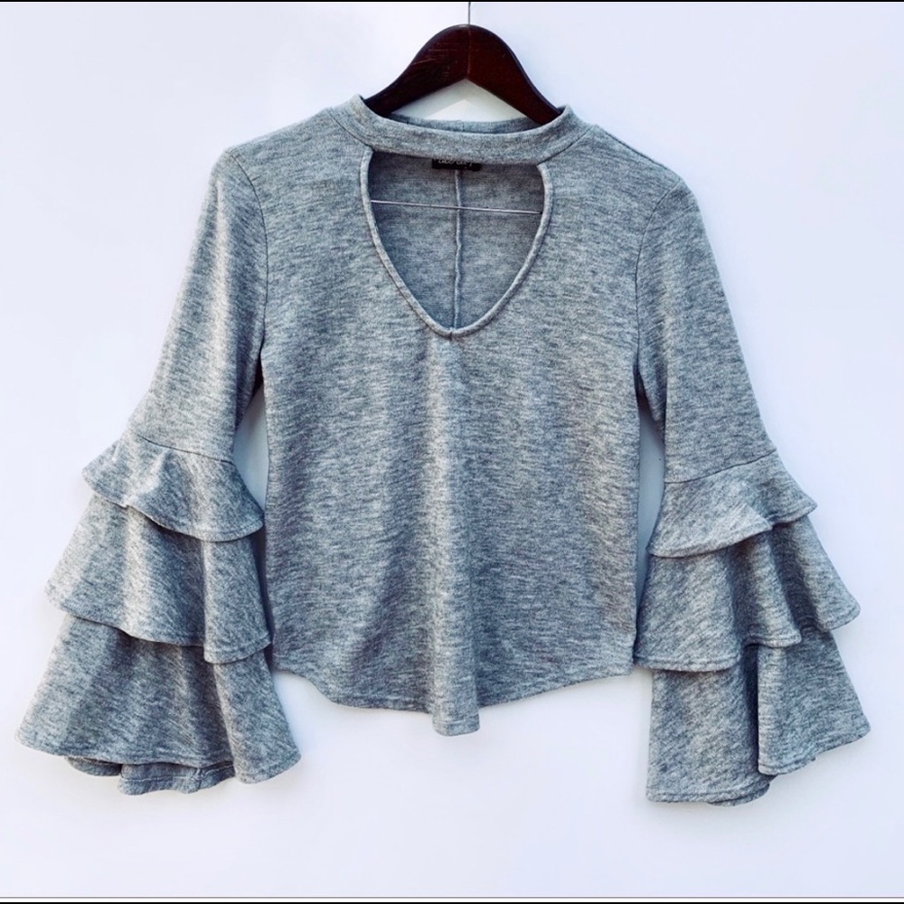 Bell sleeve sweater